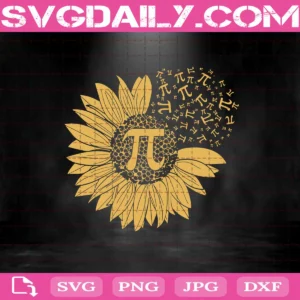 Pi Sunflower Svg, Sunflower Svg, Happy Pi Day Svg, Pi Day Svg, Pi Math Svg, Pi Svg, Pi Number Svg, Svg Png Dxf Eps AI Instant Download