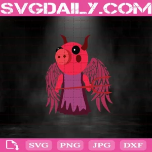 Piggy Devil Svg, Piggy Svg, Piggy Roblox Svg, Piggy Horror Roblox Svg Png Dxf Eps Cut File Instant Download