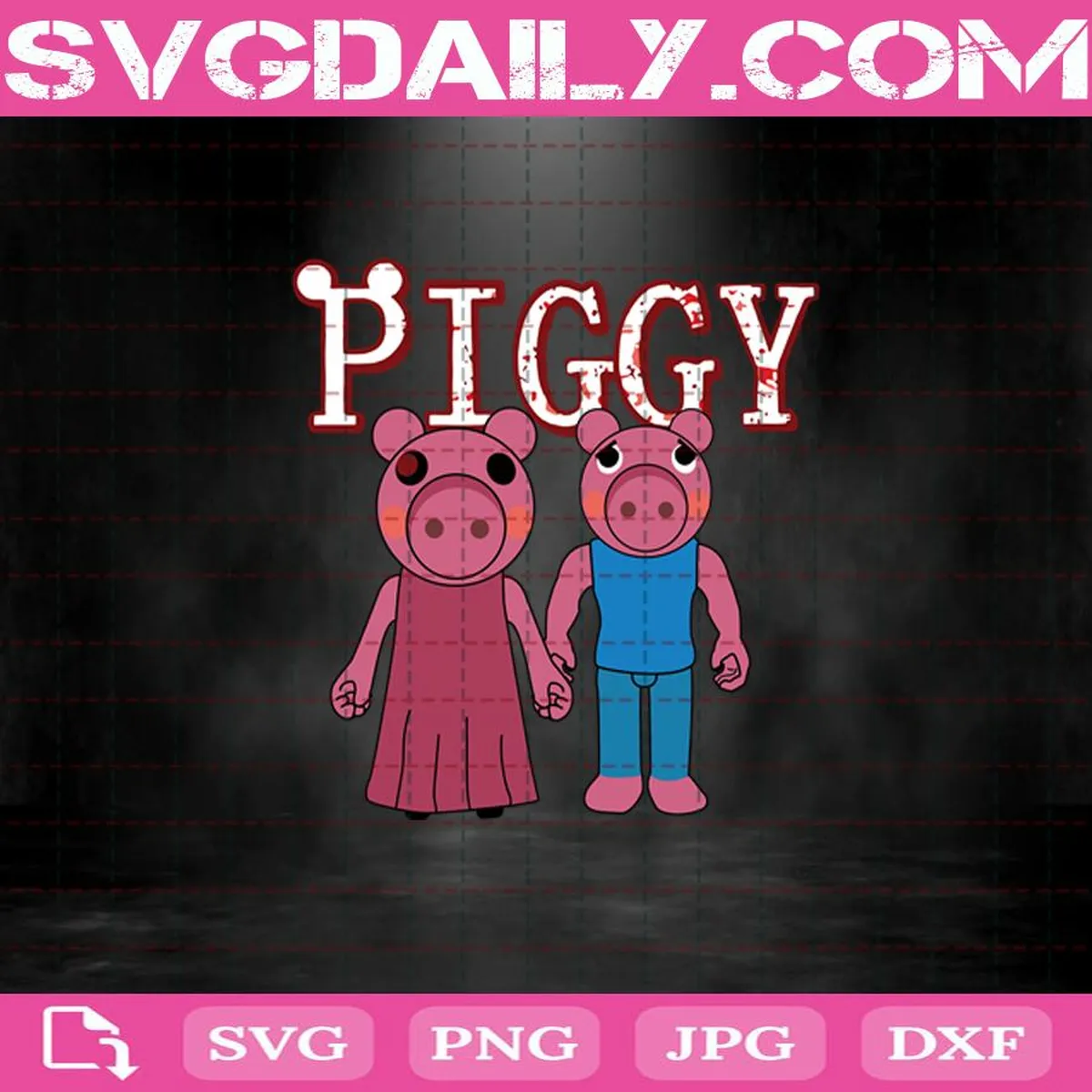 Piggy Roblox Svg, Roblox Game Svg, Roblox Characters Svg AI Instant Download