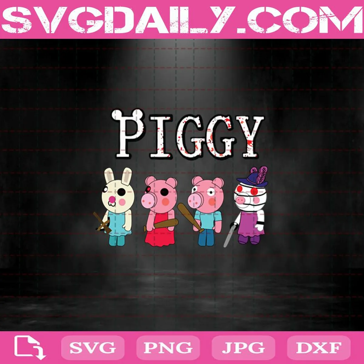 Piggy Roblox Svg, Roblox Game Svg, Roblox Characters Svg, Piggy Horror Roblox Svg, Roblox Game Svg Silhouette