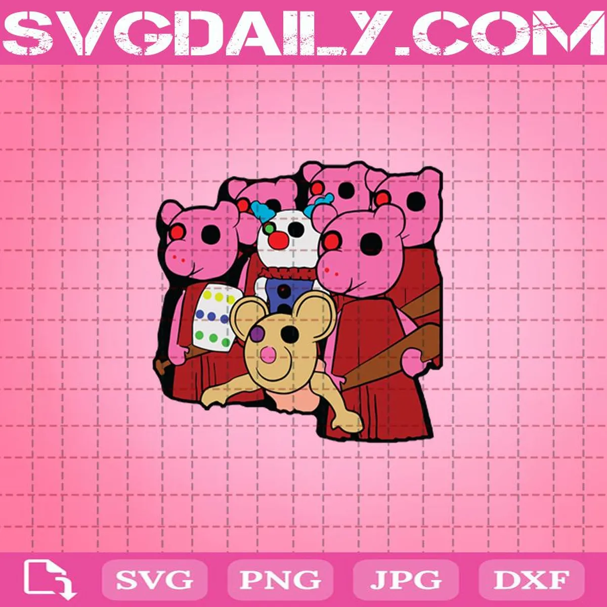 Piggy Roblox Svg, Roblox Game Svg, Roblox Characters Svg, Roblox Svg, Piggy Svg