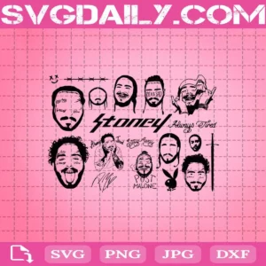 Post Malone Svg Bundle, Post Malone Svg, Post Malone Rapper Svg, Rapper Svg, Post Malone Svg Png Dxf Eps AI Instant Download