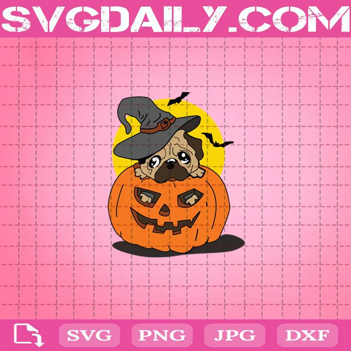 Pumpkin Dog Svg, Halloween Svg, Pumpkin Svg, Dog Svg, Witch Dog Svg, Witch Svg, Svg Png Dxf Eps AI Instant Download