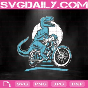 Raptor Dinosaur Bicycle Svg, Dinosaur Svg, Animal Svg, Dinosaur On Bike Svg, Svg Png Dxf Eps AI Instant Download