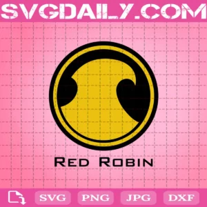 Red Robin Logo Svg, DC Comics Svg, Superhero Svg, Movie Svg, Svg Png Dxf Eps AI Instant Download