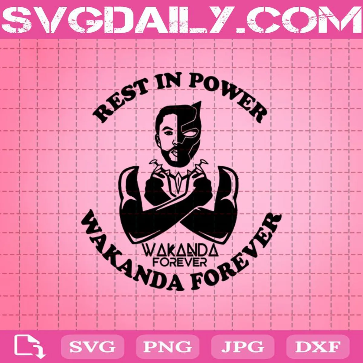 Rest In Power Wakanda Forever Svg, Black Panther Svg, Chadwick Boseman Svg, Cricut Digital Download, Instant Download