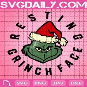 Resting Grinch Face Svg, Christmas Svg, Grinch Svg, Grinch Christmas Svg, Merry Christmas Svg, Svg Png Dxf Eps AI Instant Download
