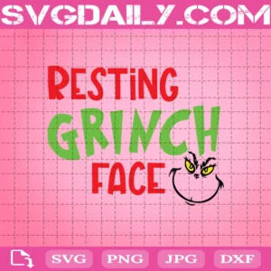 Resting Grinch Face Svg, Grinch Svg, Cute Grinch Svg, Grinch Face Svg, Grinch Lover Svg, Svg Png Dxf Eps AI Instant Download