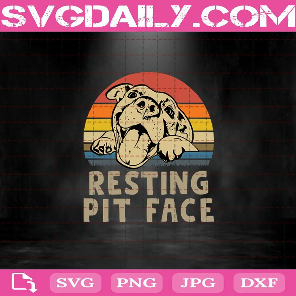 Resting Pit Face Svg, Trending Svg, Pitbull Svg, Pitbull Lovers Svg, Cute Pitbull Svg, Dog Svg, Animal Svg, Pet Lovers Svg