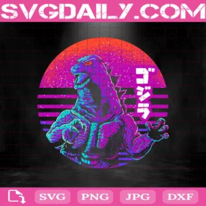 Return Of Kaiju 80’s Svg, Godzilla Svg, Svg Png Dxf Eps AI Instant Download