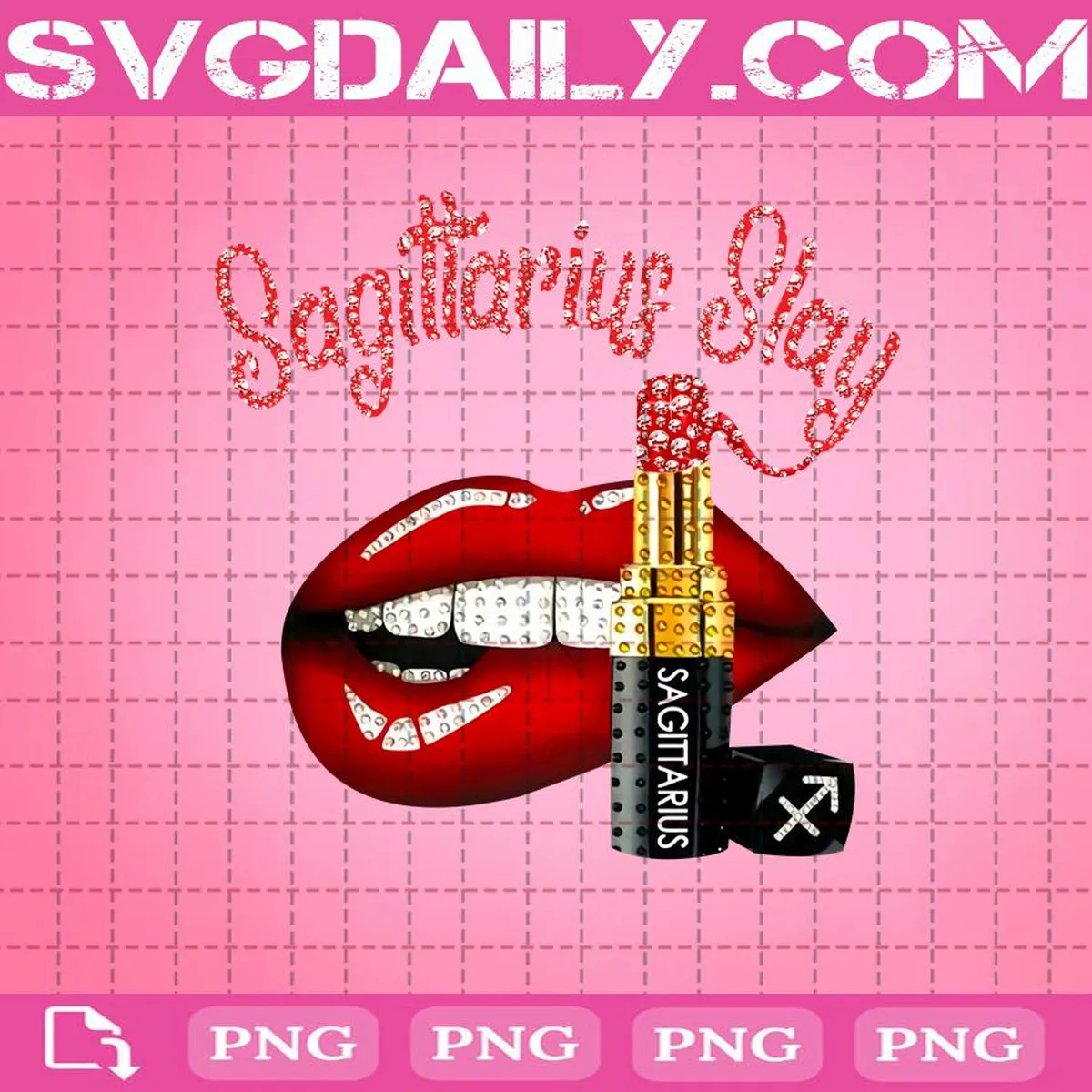 Sagittarius Slay Biting Lips Png, Sagittarius Birthday Png, Sexy Lips Png, Sagittarius Zodiac Png, Digital Download, Sublimation