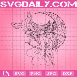 Sailor Moon Svg, Anime Svg, Anime Design Svg, Anime Gift Svg, Love Anime Svg, Anime Manga Svg, Svg Png Dxf Eps Download Files