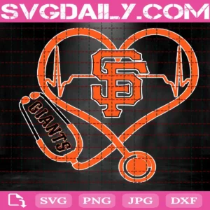 San Francisco Giants Nurse Stethoscope Svg, San Francisco Giants Svg, Giants Baseball Svg, MLB Svg, Nurse Sport Svg