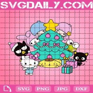 Sanrio Christmas Svg, Sanrio Hello Kitty And Friends Svg, Trending Svg, Sanrio Merry Christmas Svg, Sanrio Characters Svg, Christmas Gift, Instant Download