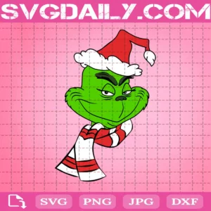 Santa Grinch Face Svg, Santa Grinch Svg, Grinch Svg, Grinch Christmas Svg, Christmas Svg, Instant Download