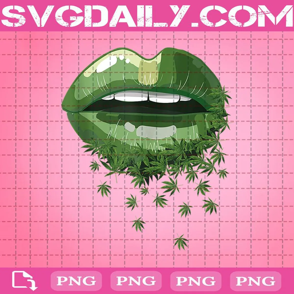 Sexy Lips Cannabis Marijuana Weed Png, Lips Png, Sexy Lips Png, Cannabis Lips Png, Dripping Lips Svg