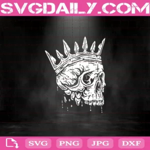 Skull King Svg, Halloween Svg, Skull Svg, King Svg, Queen Svg, Svg Png Dxf Eps Cut File Instant Download