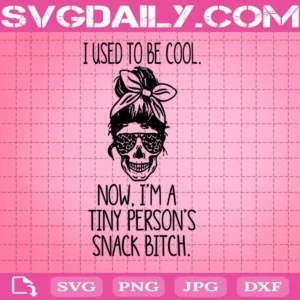 Skull Mother Used Cool Now Im Tiny Persons Svg, I Used To Be Cool Now I’m A Tiny Person’s Snack Bitch Svg, Woman Skull Svg, Skull Svg