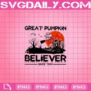 Snoopy Great Pumpkin Believer Since 1966 Png, Snoopy Great Pumpkin Png, Snoopy Png, Pumpkin Png, Halloween Png