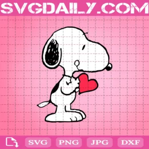 Snoopy Heart Svg, Snoopy Svg, Love Snoopy Svg, Love Svg, Hearts Svg, Love Gifts Svg, Svg Png Dxf Eps AI Instant Download