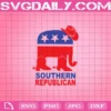 Southern Republican Svg, Elephant Svg, Southern Svg, America Svg, Svg Png Dxf Eps AI Instant Download