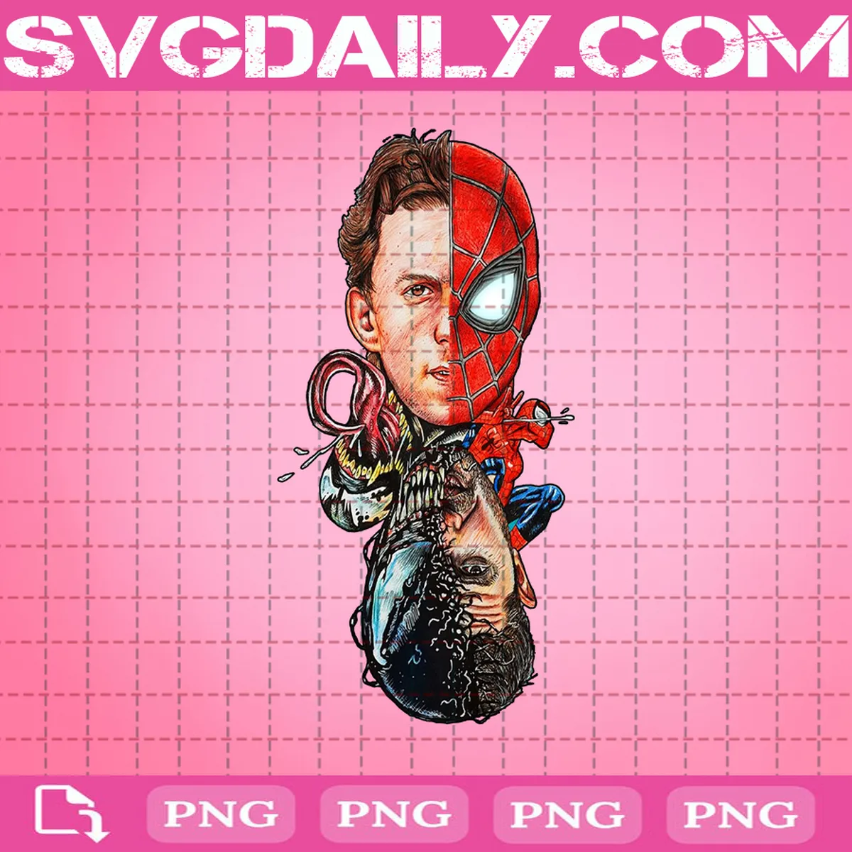 Spider Man Vs Venom Png, Spider Man Png, Venom Png, Peter Parker Png, Png Printable, Instant Download, Digital File