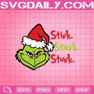 Stink Stank Stunk Santa Grinch Svg, Santa Grinch Face Svg, Santa Grinch Svg, Grinch Svg, Grinch Christmas Svg