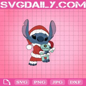 Stitch Christmas Svg, Stitch Svg, Christmas Svg, Christmas Stitch Svg, Lilo And Stitch Svg, Lilo Svg, Disney Christmas Svg