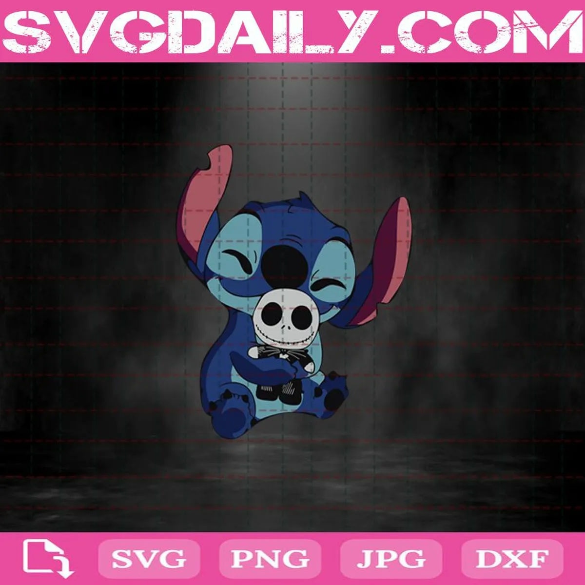 Stitch Hug Baby Jack Skellington Svg, Stitch Svg, Jack Skellington Svg, Halloween Svg, Disney Svg Png Dxf Eps Download Files