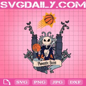 Suns Jack Skellington Svg, Phoenix Suns Svg, NBA Svg, Sport Svg, Basketball Svg, Christmas Svg