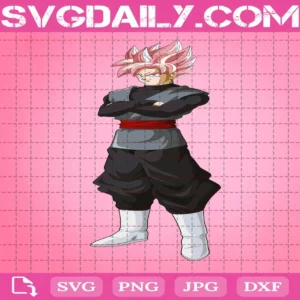 Super Saiyan Rose Svg, Saiyan Rose Svg, Saiyan Svg, Black Goku Super Saiyan Rose Svg, Anime Svg, Download Files