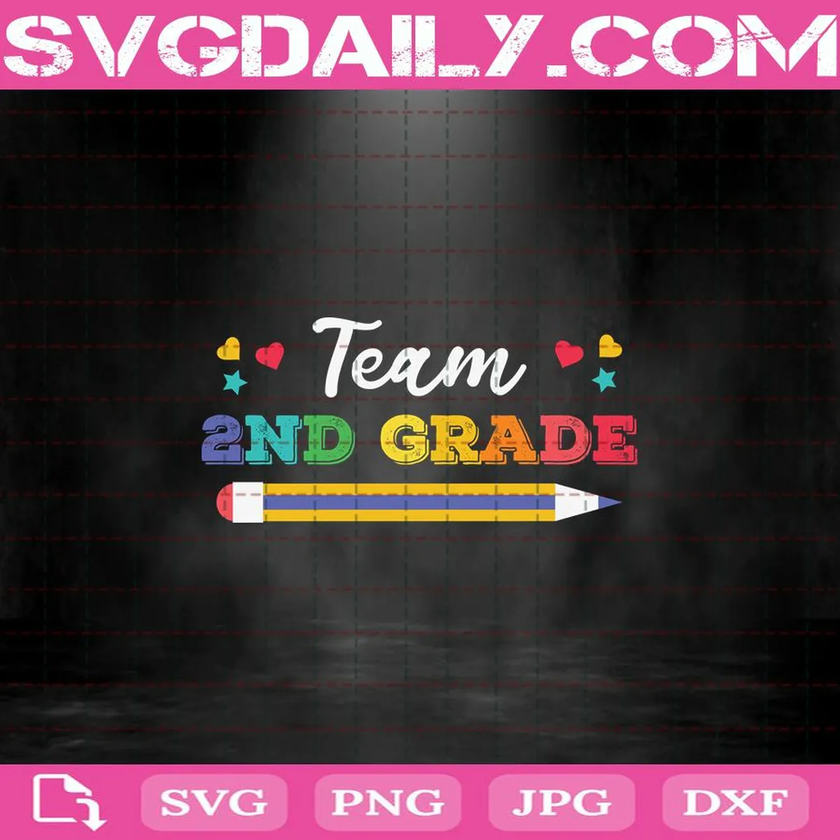 Team 2nd Grade Teacher Back To School Svg, Trending Svg, 2nd Grade Svg, 2nd Grade Teacher Svg, Teacher Svg, School Svg
