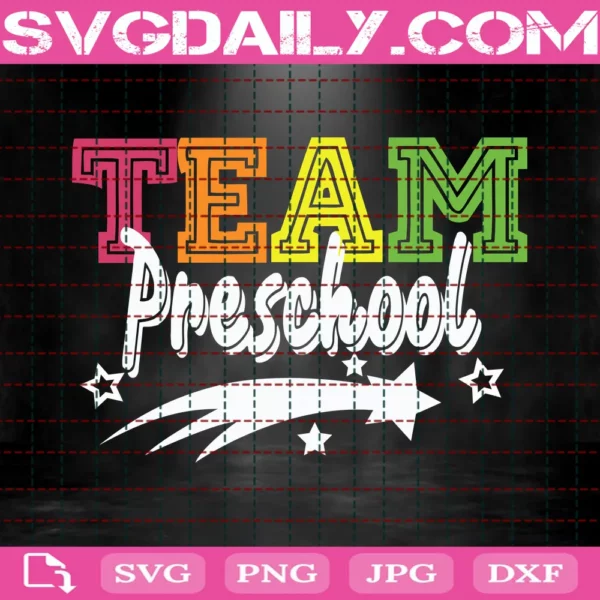 Team Preschool Svg, Preschool Svg, Preschool Teacher Svg, Back To School Svg, First Day Of School Svg, Hello School Svg, Preschool Squad, Preschool Gift