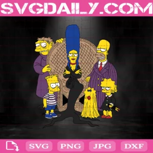 The Addams Family Simpsons Svg, The Simpsons Adams Svg, Adam Svg, Simpsons Svg, Svg Png Dxf Eps AI Instant Download