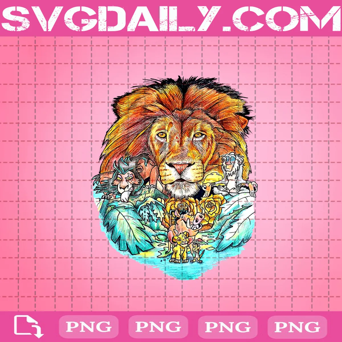 The Lion King Png, Disney Lion King Png, Lion King Png, Png Printable, Instant Download, Digital File