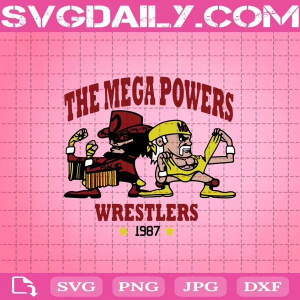 The Mega Powers Wrestlers 1987 Hulk Hogan Svg, Svg Dxf Png Eps Cutting Cut File Silhouette Cricut