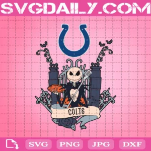 The Nightmare Before Christmas Svg, Indianapolis Colts Svg, Colts Svg, NFL Svg, Halloween Svg