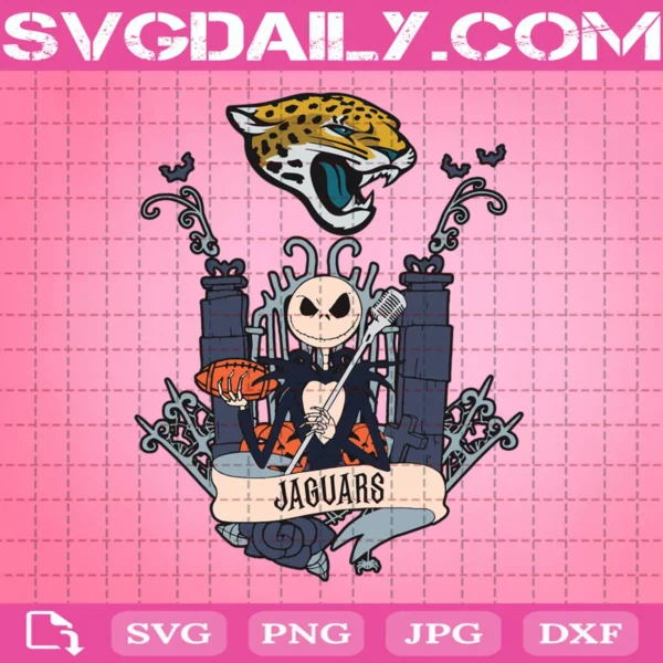 The Nightmare Before Christmas Svg, Jacksonville Jaguars Svg, Jaguars Svg, NFL Svg, Halloween Svg
