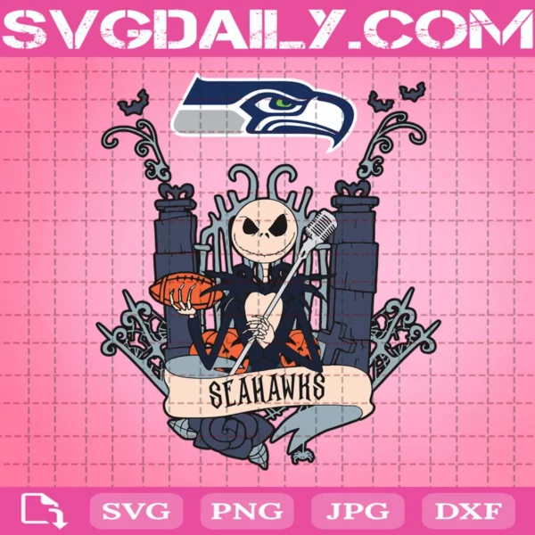 The Nightmare Before Christmas Svg, Seattle Seahawks Svg, Seahawks Svg, NFL Svg, Halloween Svg