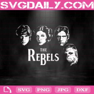 The Rebels Svg, Chewbacca Svg, Film Svg, Han Solo Svg, Luke Skywalker Svg, Movies Svg, Princess Leia Svg, Star Wars Svg