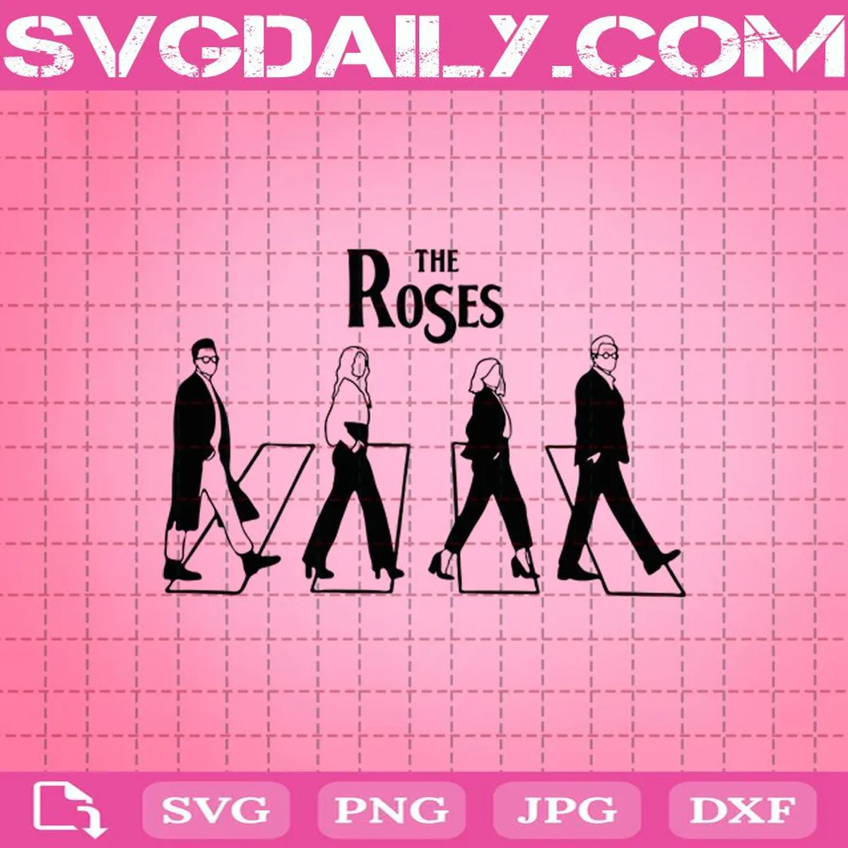 The Roses Abbey Road Schitts Creek Svg, The Roses Svg, Abbey Road Svg, Schitts Creek Svg, The Roses Svg Png Dxf Eps
