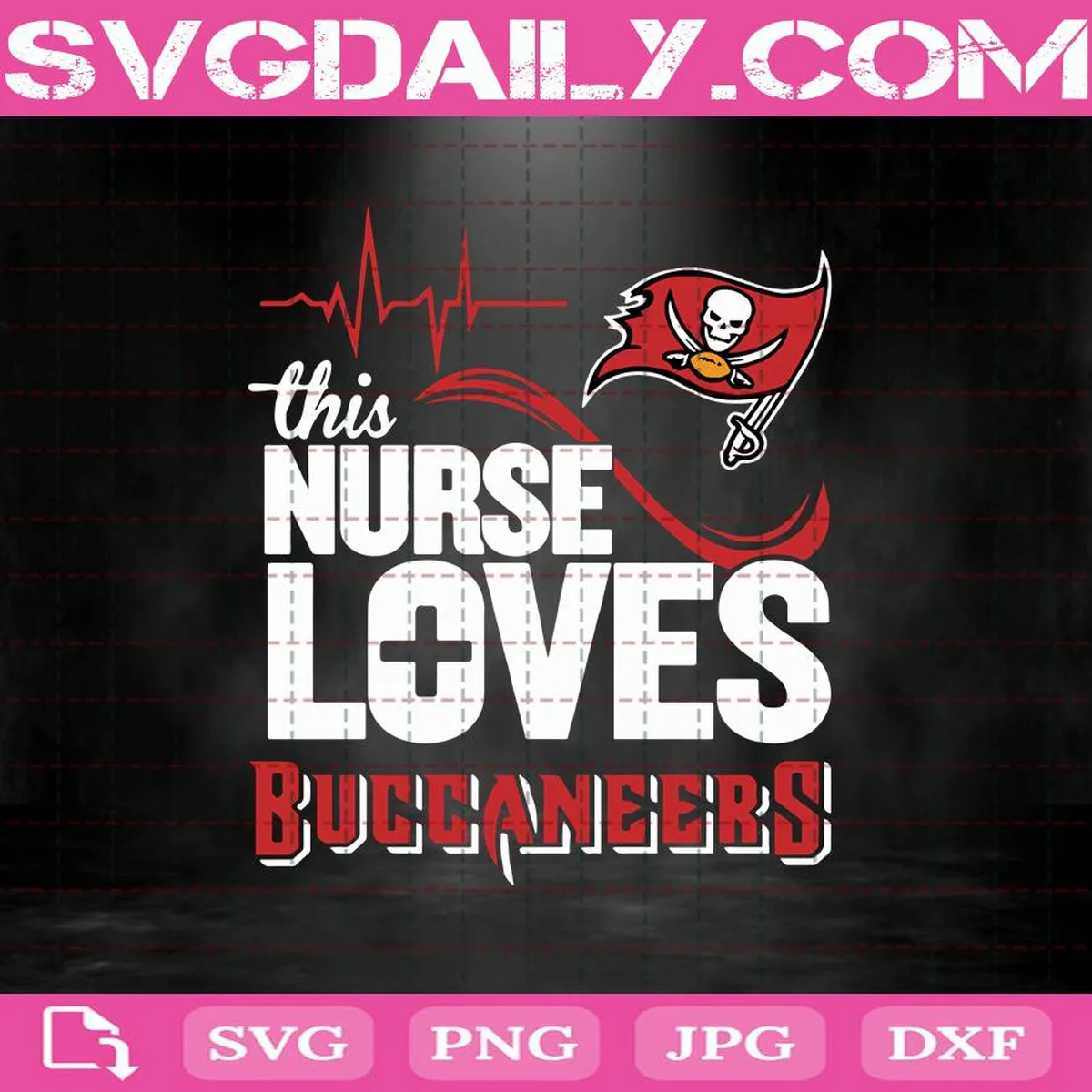 This Nurse Loves Buccaneers Svg, Sport Svg, Nurse Svg, Buccaneers Svg, Tampa Bay Buccaneers Svg