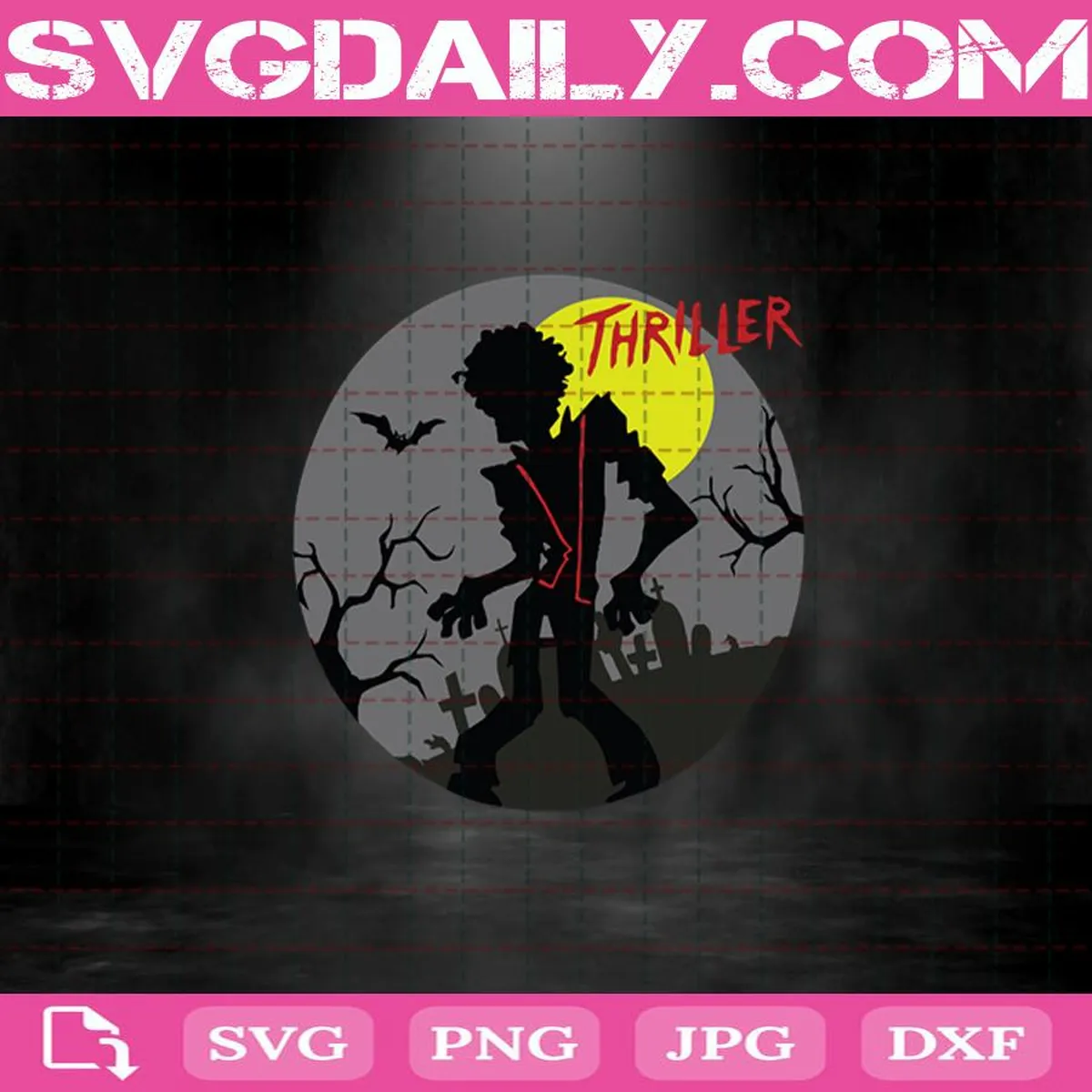 Thriller Svg, Michael Jackson Svg, Music Svg, Halloween Svg, Thriller Album Svg Png Dxf Eps Cut File Instant Download