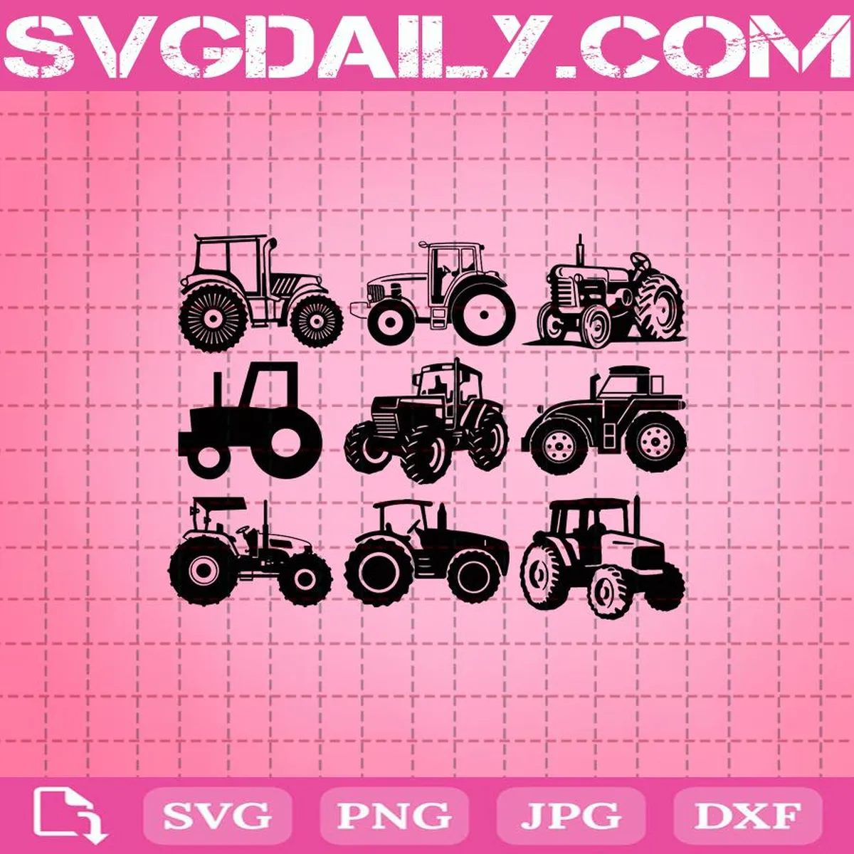 Tractor Svg Bundle, Tractor Svg, Farm Tractor Svg, Cricut Files, Clip Art, Instant Download, Digital Files, Svg, Png, Eps, Dxf
