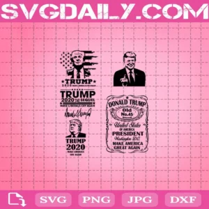 Trump Bundle Svg, Trump Svg, American Flag Svg, Election 2020 Svg, Svg Png Dxf Eps AI Instant Download