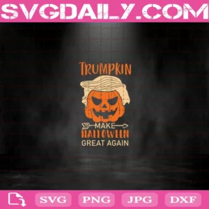 Trumpkin Make Halloween Great Again Svg, Trump Svg, Pumpkin Halloween Svg, Trump-Pumpkin Svg