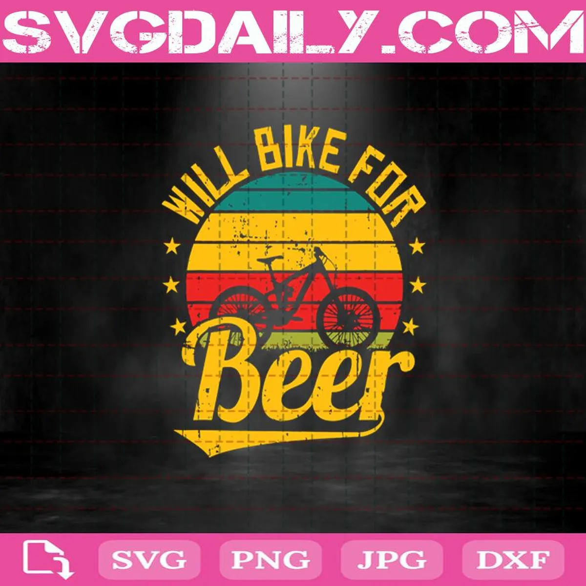 Vintage Will Bike For Beer Lover Cycle Dad Svg, Bike Svg, Beer Svg, Vintage Svg, Lover Cycle Svg, Beer Lover Svg