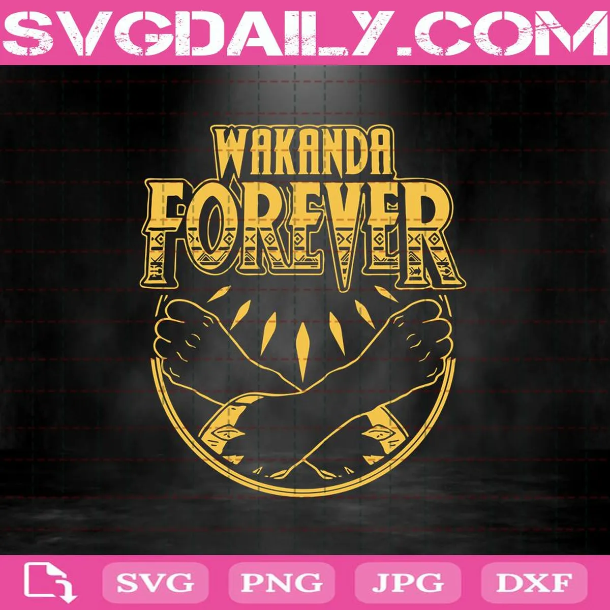 Wakanda Forever Svg, Black Panther Svg, RIP Chadwick Boseman Svg, Black Hero Svg, Svg Files, Cutting Files, Silhouette