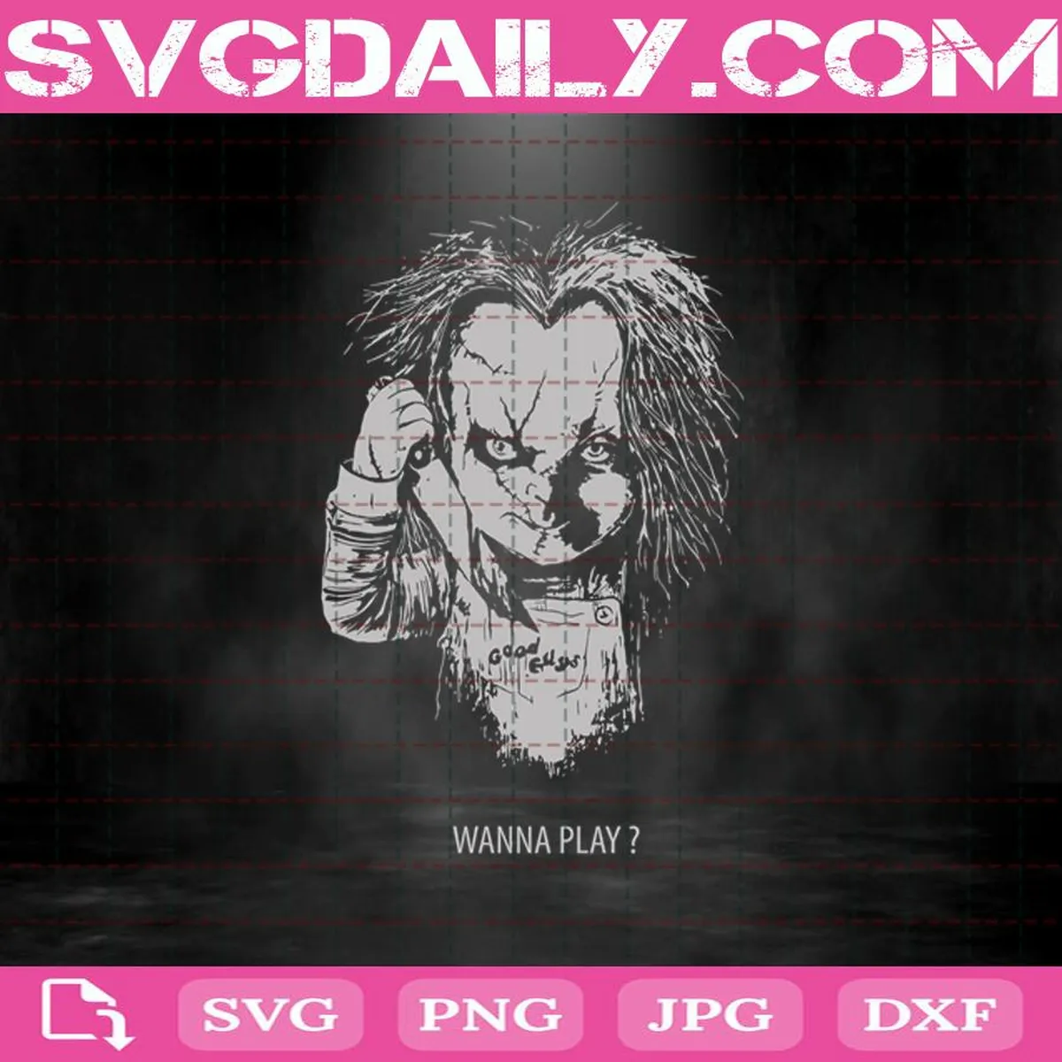 Wanna Play Svg, Halloween Svg, Child’s Play Svg, Horror Svg, Chucky Svg, Halloween Gift Svg, Svg Png Dxf Eps Download Files