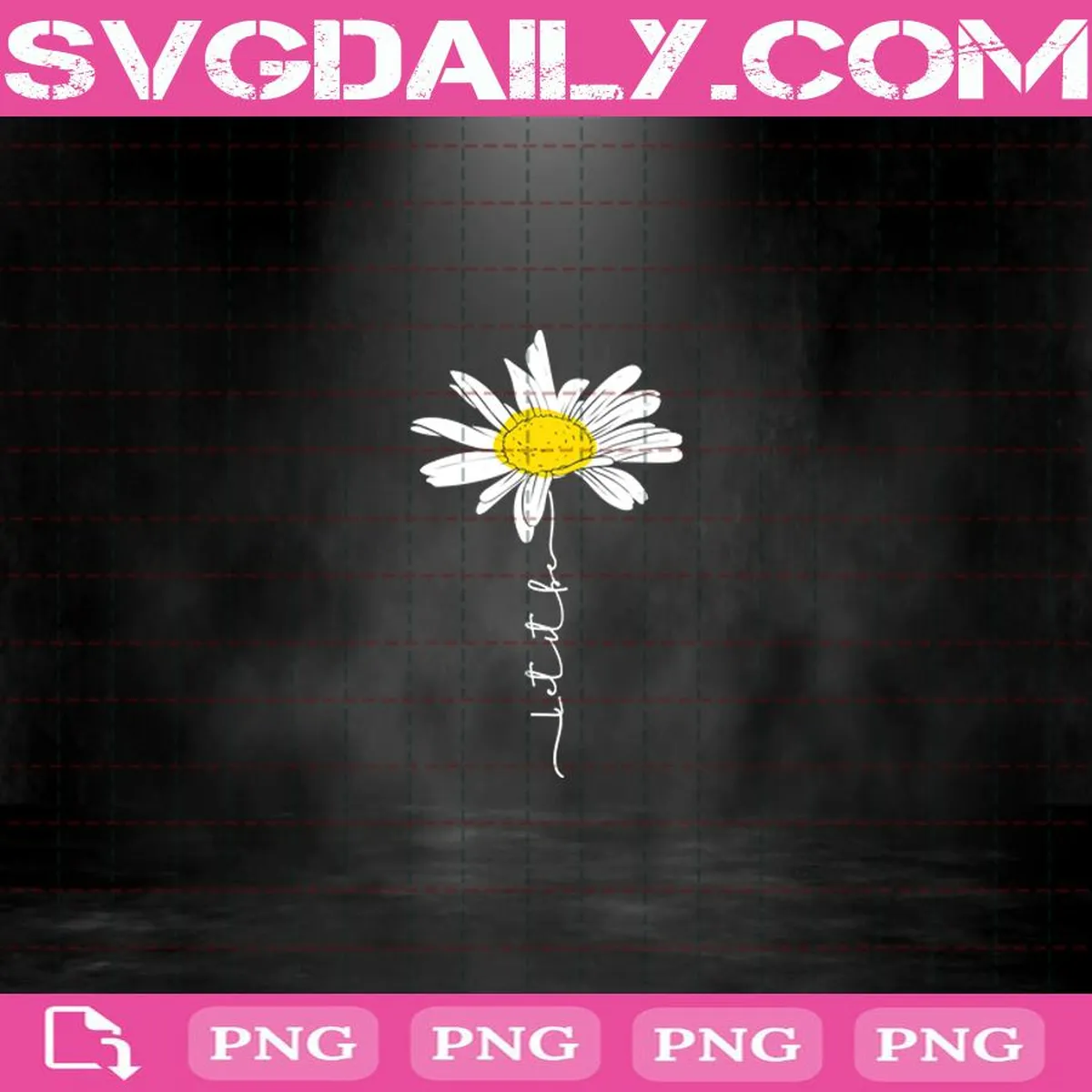 White Daisies Let It Be Png, Let It Be Png, Peace Png, Hippie Png, Sunflower Png, Daisy Png